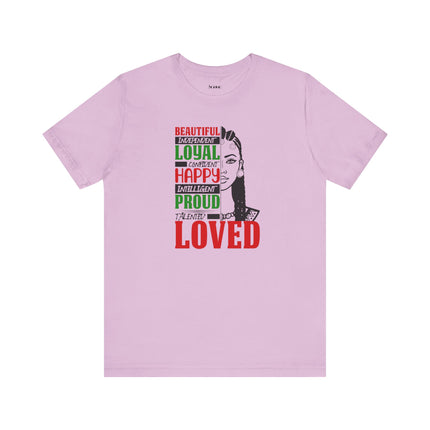 Her Positive Affirmations Jersey Short Sleeve Tee - NGOWE STORE