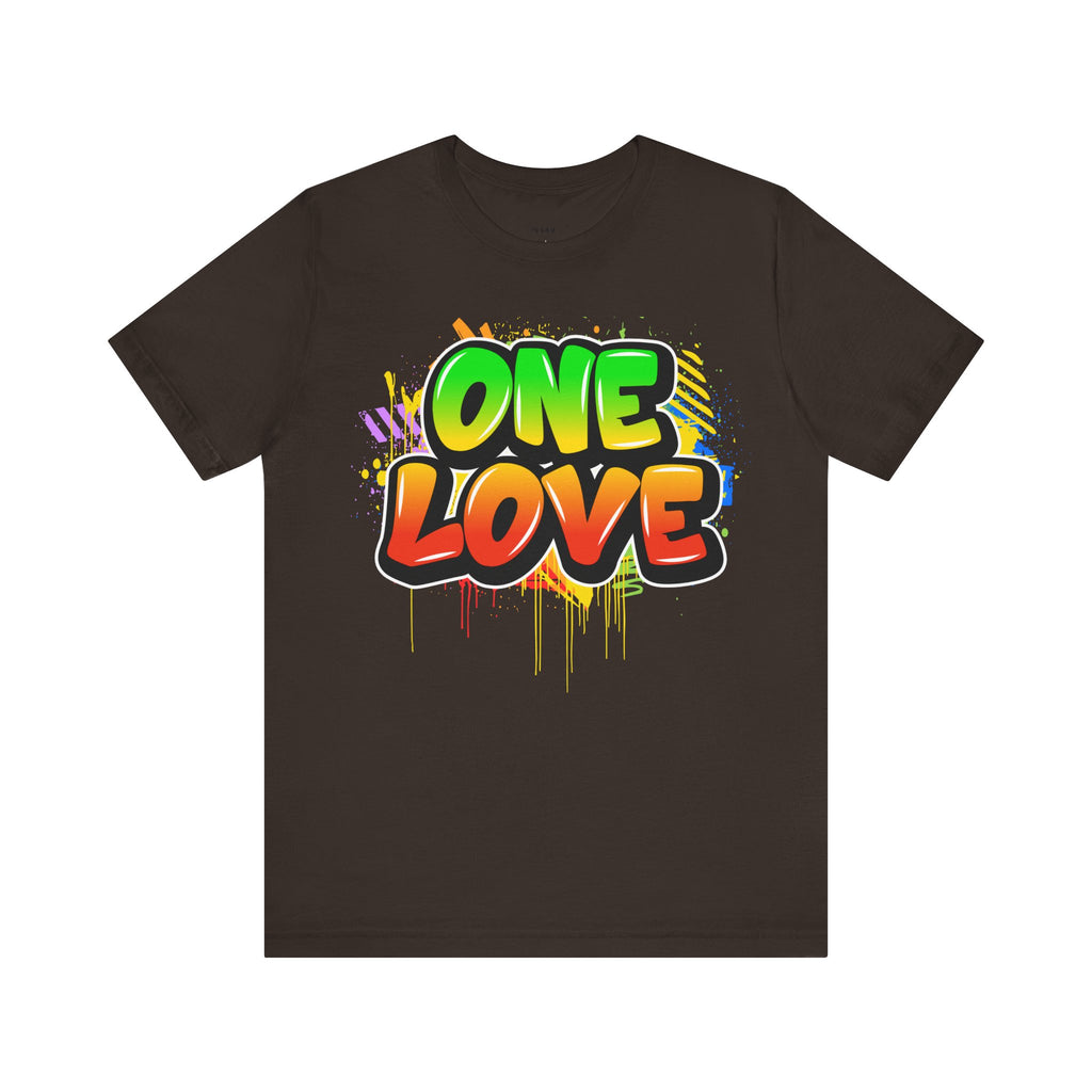 One Love Graffiti T-shirt - Unisex Jersey Short Sleeve Tee - NGOWE STORE