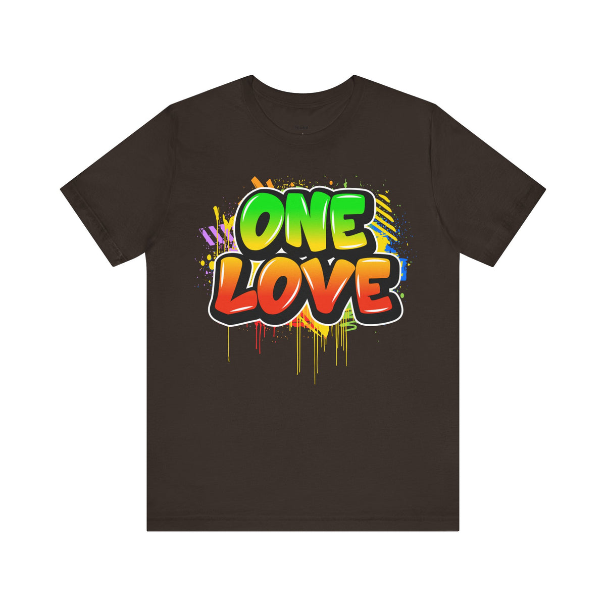 One Love Graffiti T-shirt - Unisex Jersey Short Sleeve Tee - NGOWE STORE