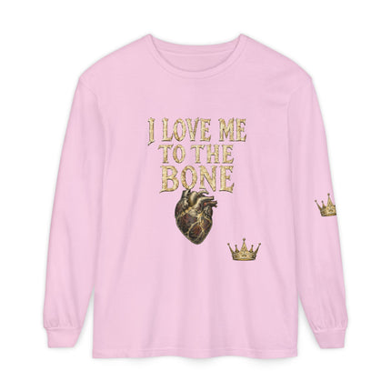 I Love Myself - Unisex Garment-dyed Long Sleeve T-Shirt - NGOWE STORE