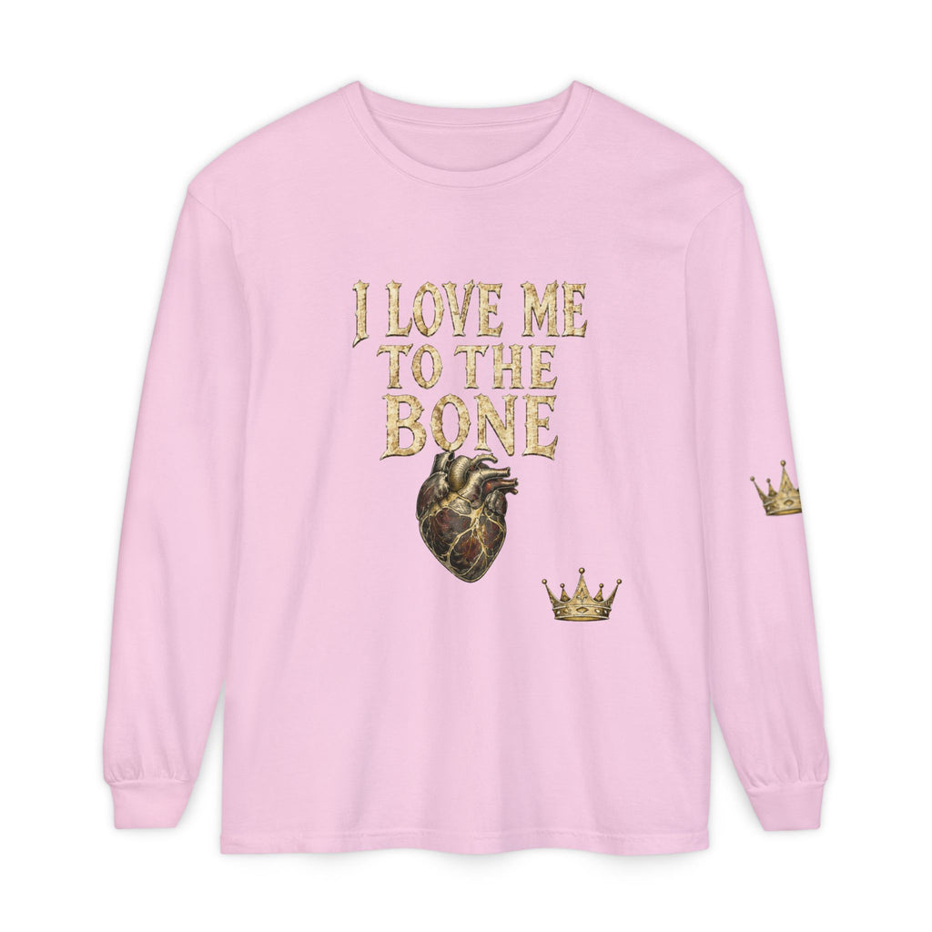 I Love Myself - Unisex Garment-dyed Long Sleeve T-Shirt - NGOWE STORE