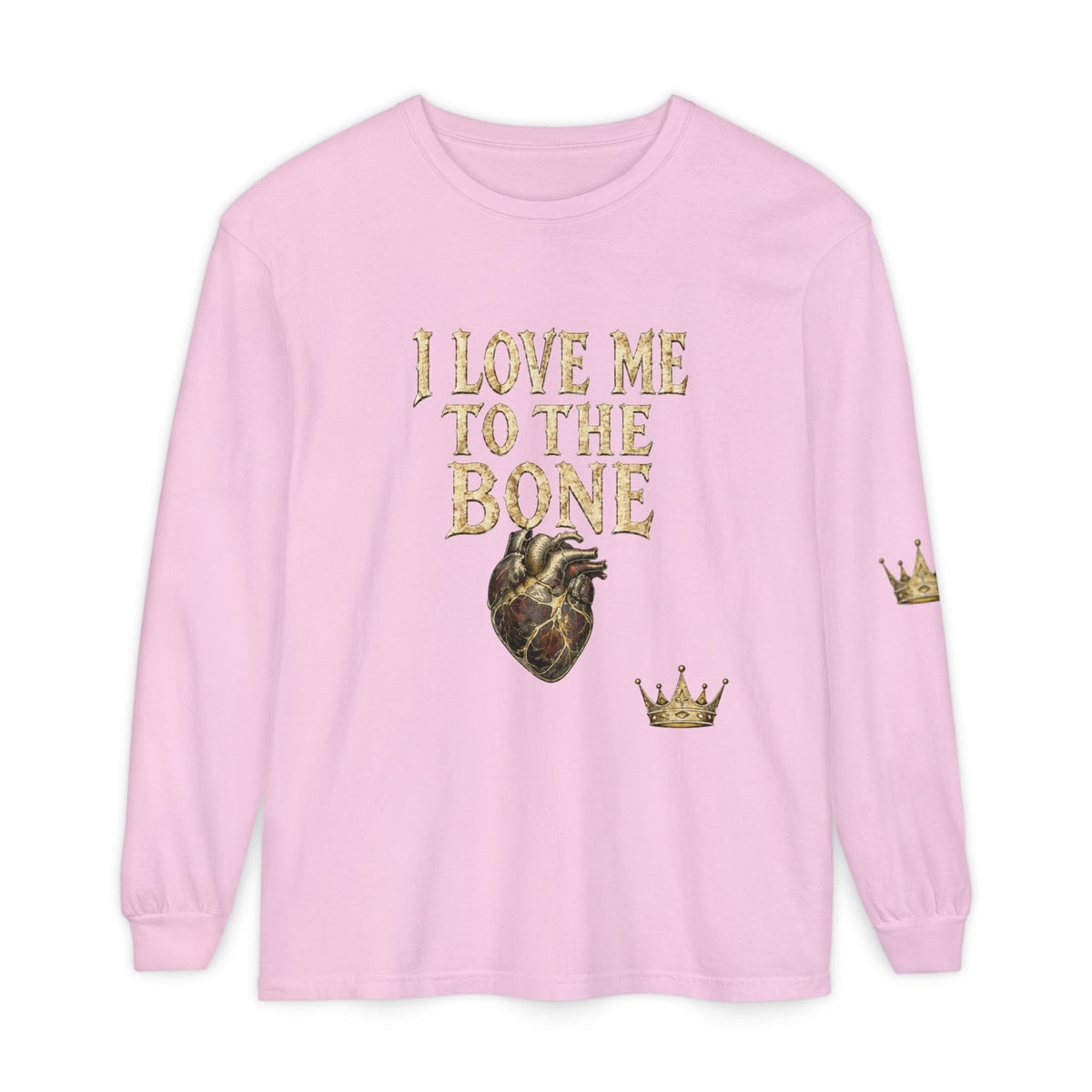 I Love Myself - Unisex Garment-dyed Long Sleeve T-Shirt - NGOWE STORE