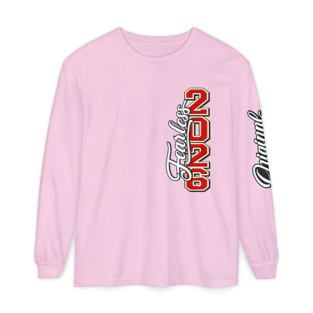 ORIGINAL FIRE™ 2026 — Fearless Long Sleeve. Unisex Garment-dyed Long Sleeve T-Shirt - NGOWE STORE