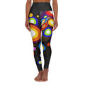 High Waisted Yoga Leggings (AOP) - NGOWE STORE