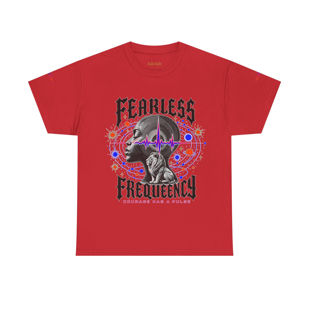 Fearless Frequency Graphic T-Shirt - Unisex Heavy Cotton Tee - NGOWE STORE