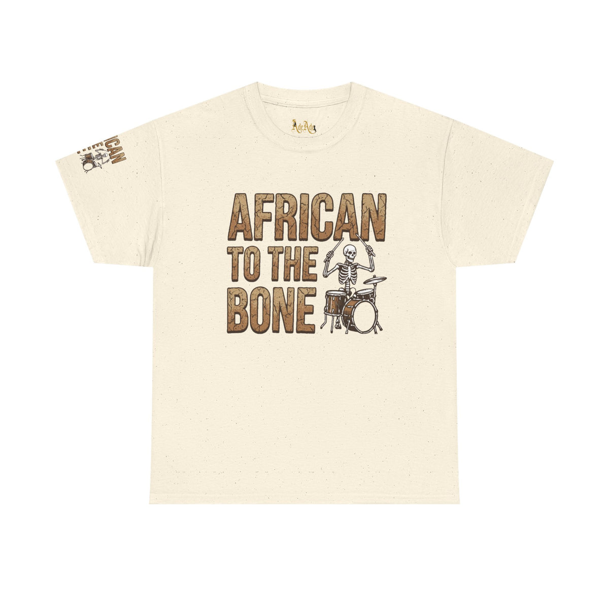 African to the Bone T-Shirt | AdeAde Original | Cultural Pride Unisex Tee | Soft Everyday Statement Shirt - NGOWE STORE