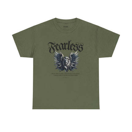 Fearless Lion Angel Unisex Heavy Cotton Tee - NGOWE STORE