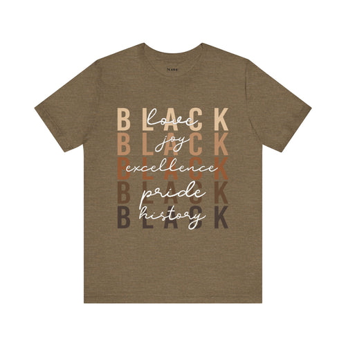 Black Pride Unisex Jersey Short Sleeve Tee - NGOWE STORE