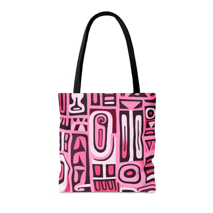 Pink African Print Tote Bag (AOP) - NGOWE STORE