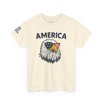 Patriotic Eagle Tee, Unisex Heavy Cotton Tee, USA Independence Day Shirt, American Apparel, 4th of July Top, Freedom Graphic Tee