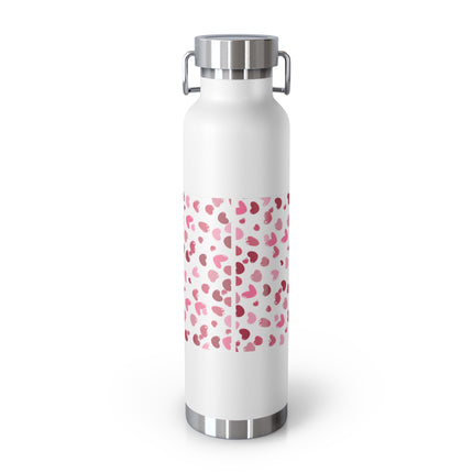 Happy Valentines Day Copper Vacuum Insulated Bottle, 22oz