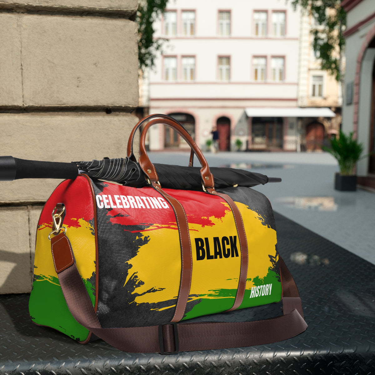 Celebrating Black History Waterproof Travel Bag - NGOWE STORE