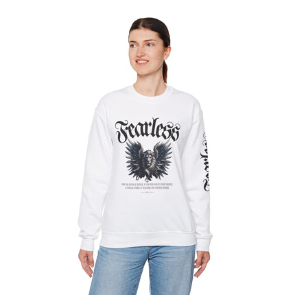 Fearless Lion Angel Unisex Heavy Blend™ Crewneck Sweatshirt