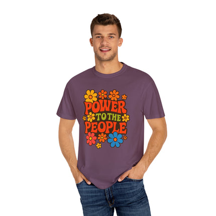 BUN DEM SUMMER 2025 Power to the People T-Shirt  - Empire Blaze Edition Vintage-Style Graphic T-Shirt: Bohemian Tee, Eco-Friendly Apparel, Gift for Activists, Summer Festival Wear