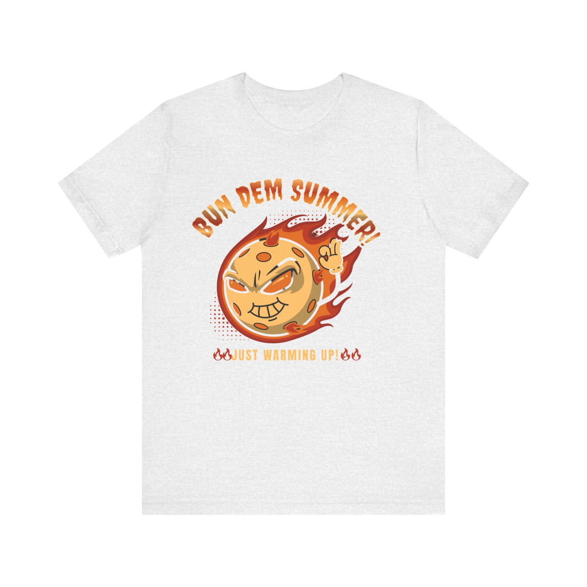 Unisex Summer Vibe Tee - 'Bun Dem Summer!' Graphic Shirt, Casual Wear, Gift for Friends, Summer Party Outfit, Beachwear - NGOWE STORE