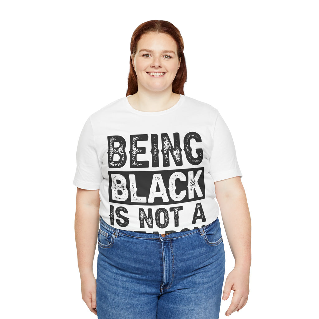 Being Black Not  A Weapon - Unisex Jersey Short Sleeve Tee - NGOWE STORE