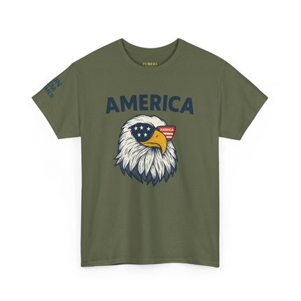 Patriotic Eagle Tee, Unisex Heavy Cotton Tee, USA Independence Day Shirt, American Apparel, 4th of July Top, Freedom Graphic Tee