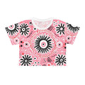 Pink Flowered Crop Tee (AOP) - NGOWE STORE