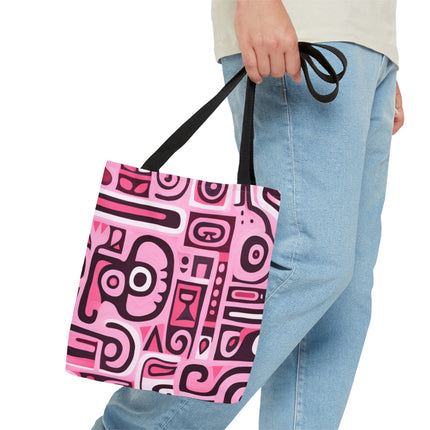 Pink African Print Tote Bag (AOP) - NGOWE STORE