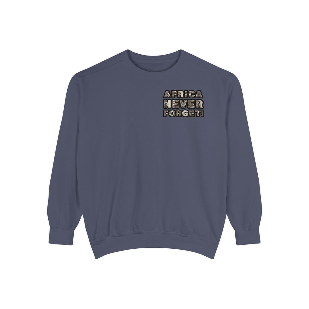 African Empowerment Unisex Garment-Dyed Sweatshirt - NGOWE STORE