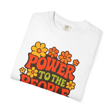 BUN DEM SUMMER 2025 Power to the People T-Shirt  - Empire Blaze Edition Vintage-Style Graphic T-Shirt: Bohemian Tee, Eco-Friendly Apparel, Gift for Activists, Summer Festival Wear