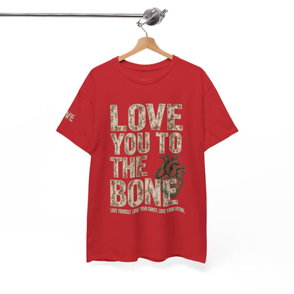 ADEADE "Love You To The Bone" Premium Red Legacy Heavy Cotton Tee – Limited Edition