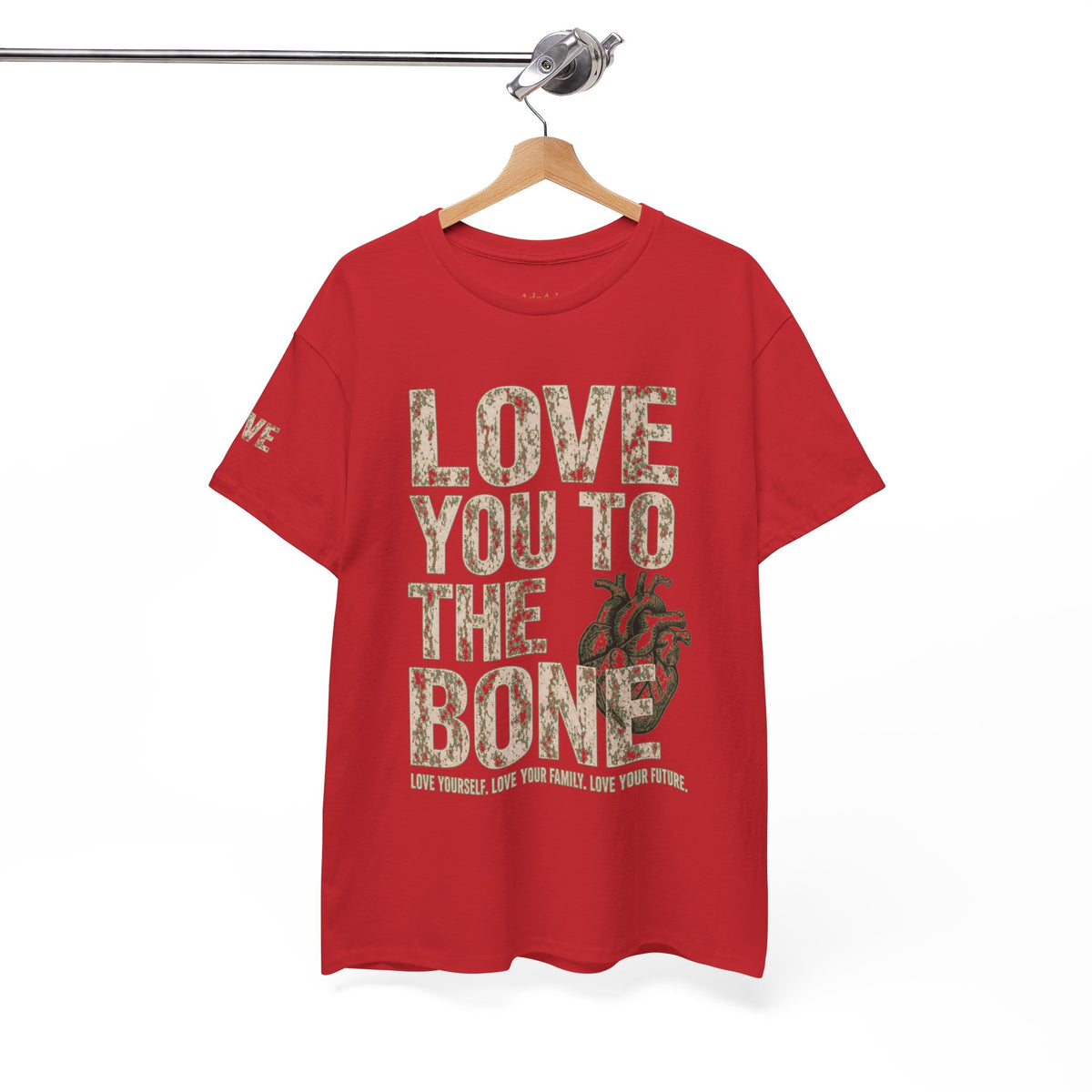 LOVE YOU TO THE BONE™ Unisex Heavy Cotton T-Shirt | FIRE 6 RED™ - NGOWE STORE
