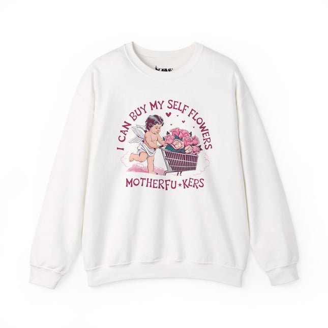 Women Can Buy Our Own Flowers Unisex Heavy Blend™ Crewneck Sweatshirt - NGOWE STORE