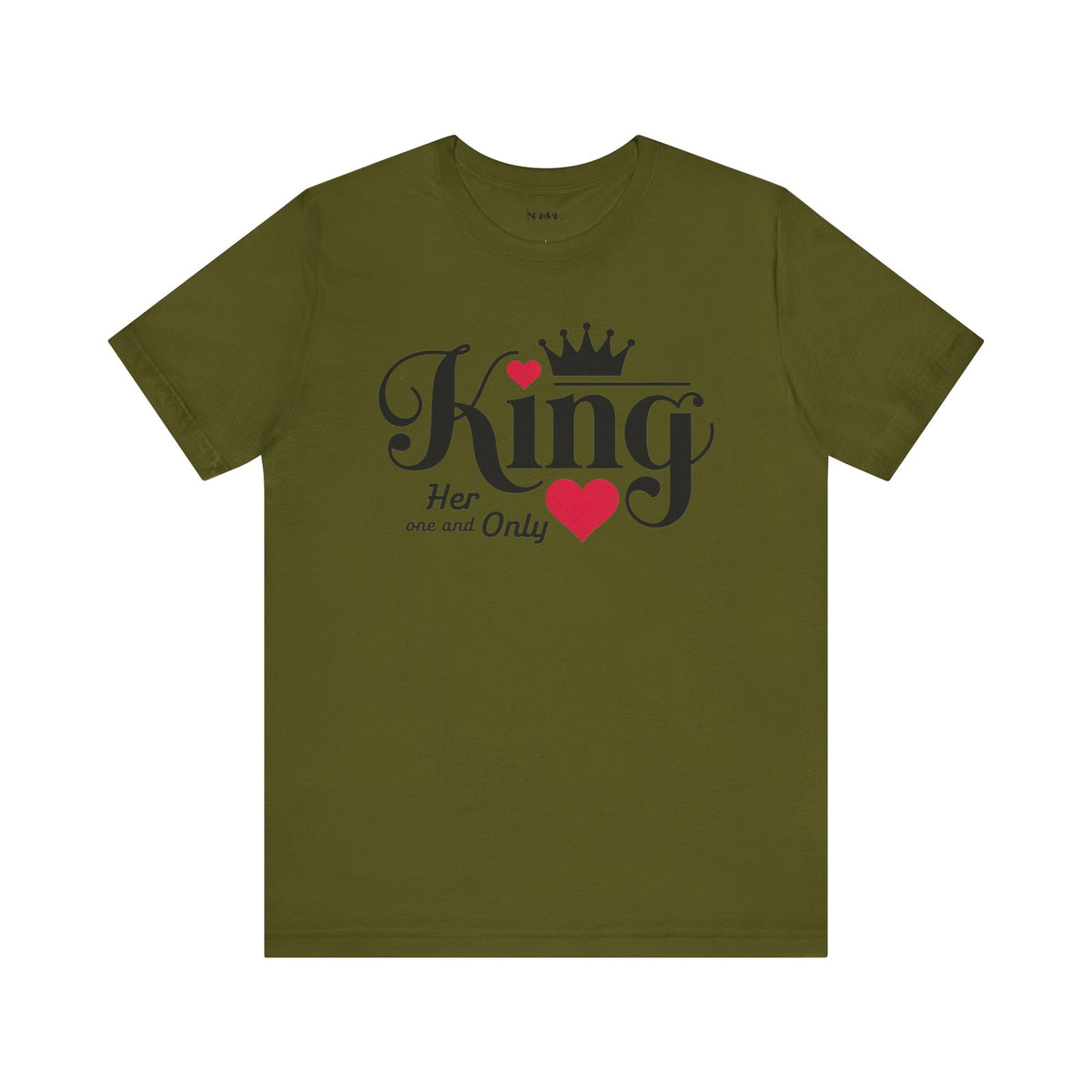 King Her One And Only Short Sleeve Tee - Love and Romance T-Shirt for Couples - NGOWE STORE