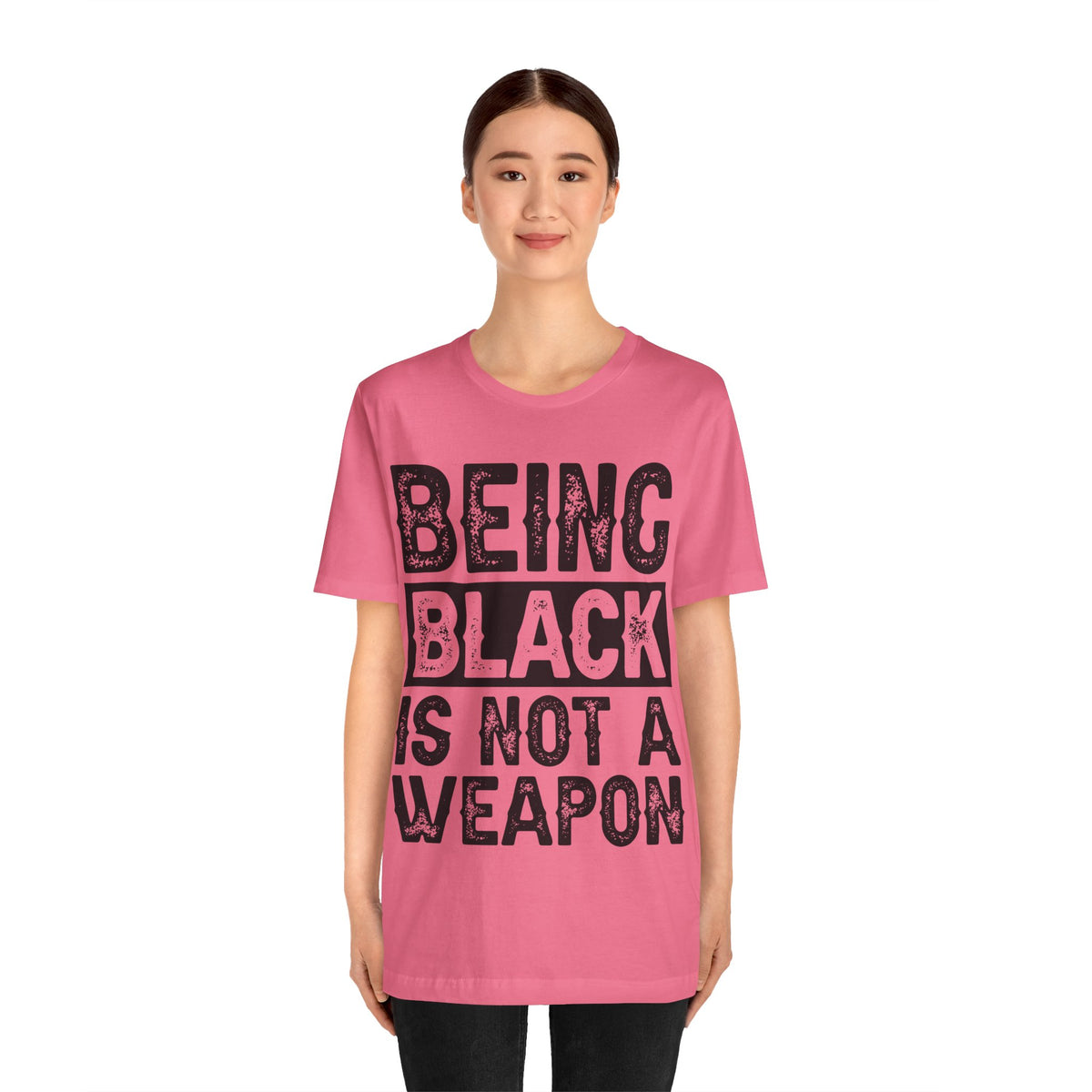 Being Black Not  A Weapon - Unisex Jersey Short Sleeve Tee - NGOWE STORE
