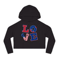 Love Women’s Cropped Hooded Sweatshirt - NGOWE STORE