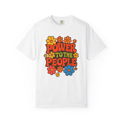 BUN DEM SUMMER 2025 Power to the People T-Shirt  - Empire Blaze Edition Vintage-Style Graphic T-Shirt: Bohemian Tee, Eco-Friendly Apparel, Gift for Activists, Summer Festival Wear