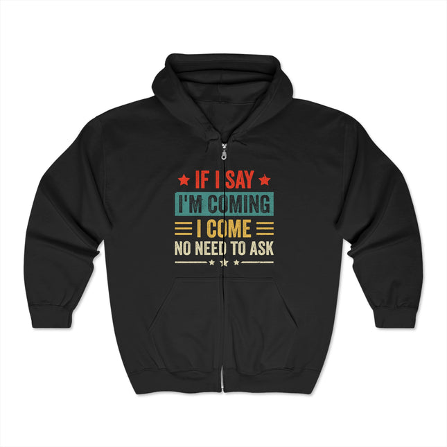 I Come Unisex Heavy Blend™ Full Zip Hooded Sweatshirt - NGOWE STORE