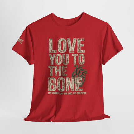ADEADE "Love You To The Bone" Premium Red Legacy Heavy Cotton Tee – Limited Edition