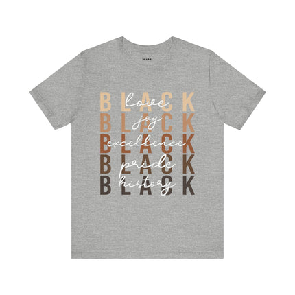 Black Pride Unisex Jersey Short Sleeve Tee