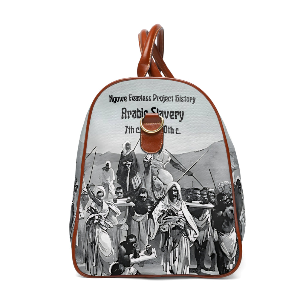Arabic Slavery History Waterproof Travel Bag - NGOWE STORE