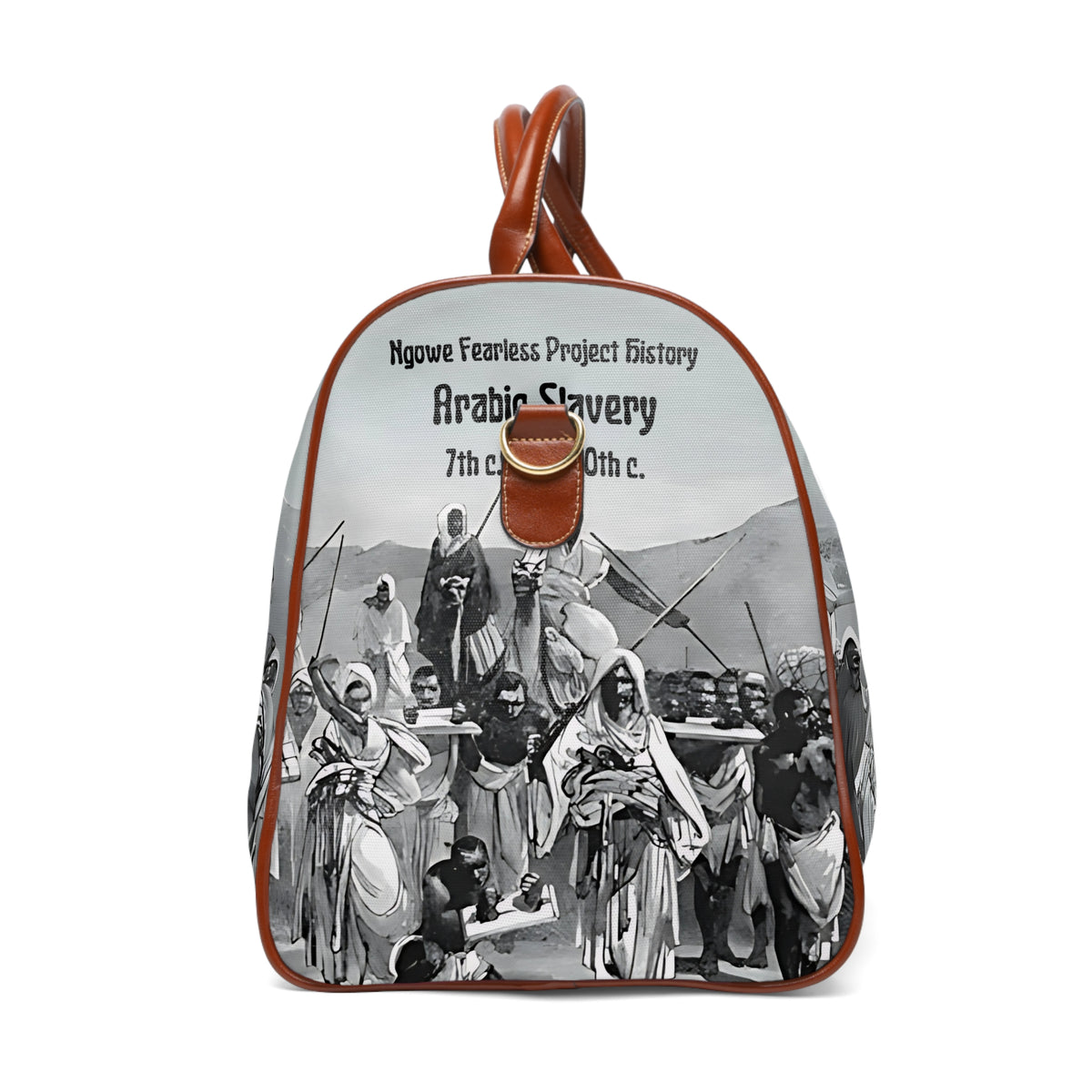 Arabic Slavery History Waterproof Travel Bag - NGOWE STORE