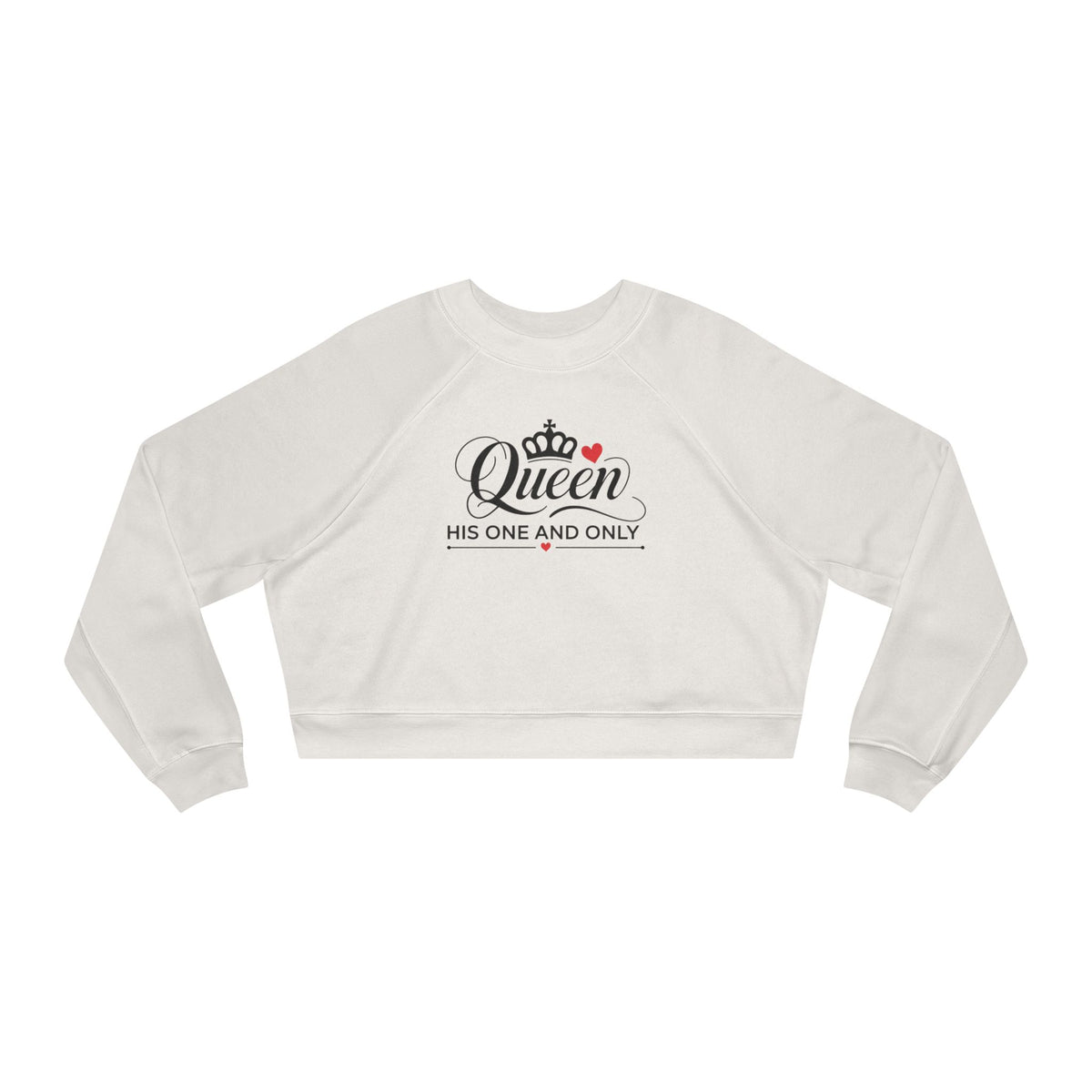 Queen, His One and Only Women's Cropped Fleece Pullover - NGOWE STORE