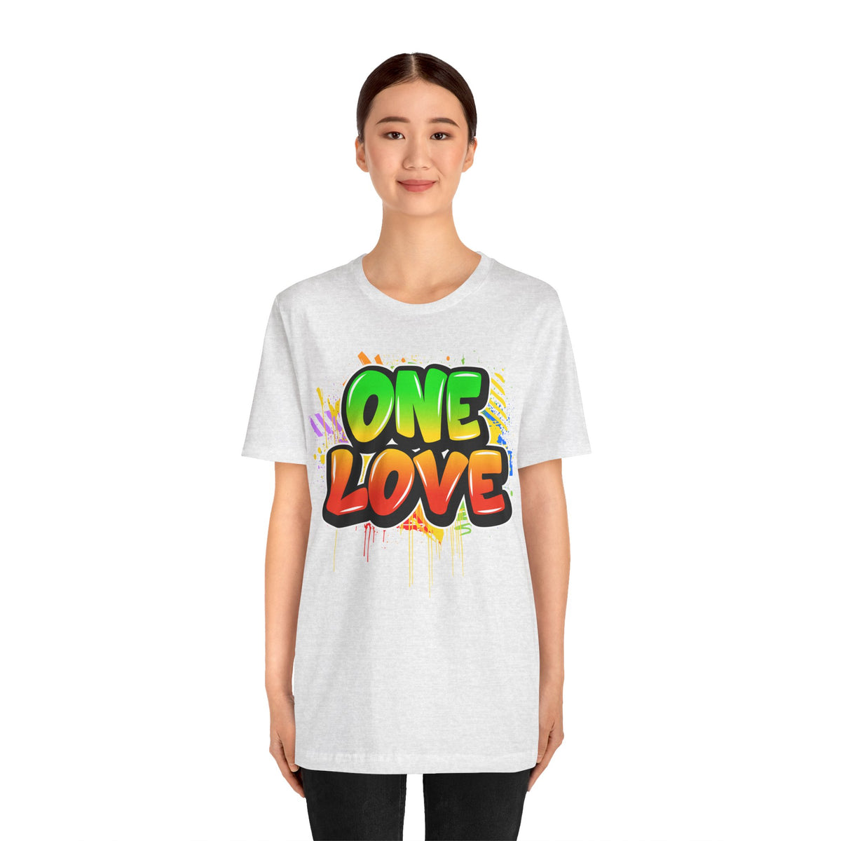 One Love Graffiti T-shirt - Unisex Jersey Short Sleeve Tee - NGOWE STORE