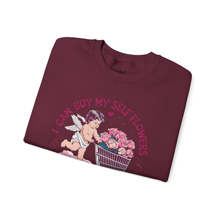 Women Can Buy Our Own Flowers Unisex Heavy Blend™ Crewneck Sweatshirt - NGOWE STORE
