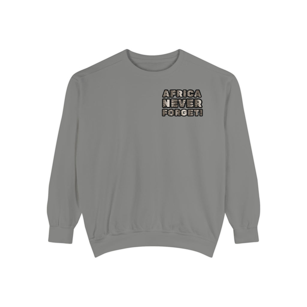 African Empowerment Unisex Garment-Dyed Sweatshirt - NGOWE STORE