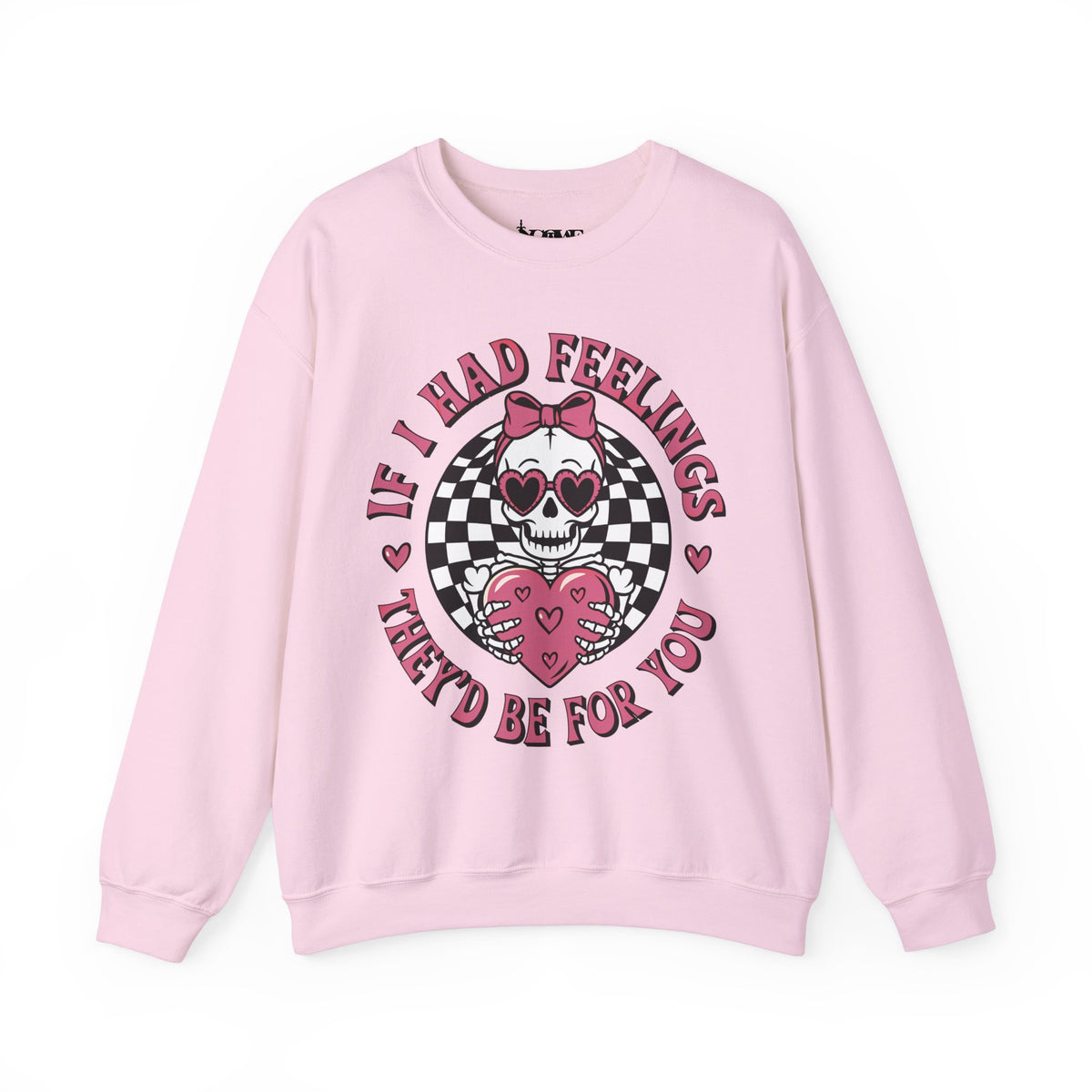 If I Had Feelings Skeleton Valentines Unisex Heavy Blend™ Crewneck Sweatshirt - NGOWE STORE
