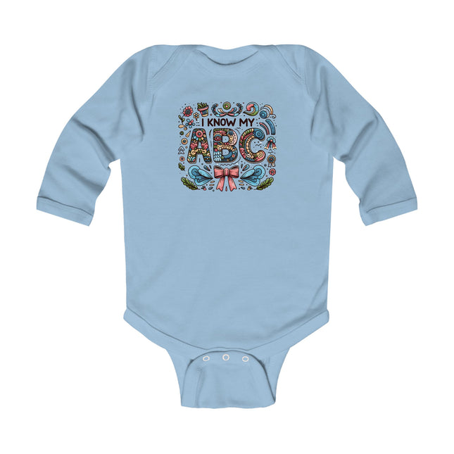I know My ABC Infant Long Sleeve Bodysuit - NGOWE STORE