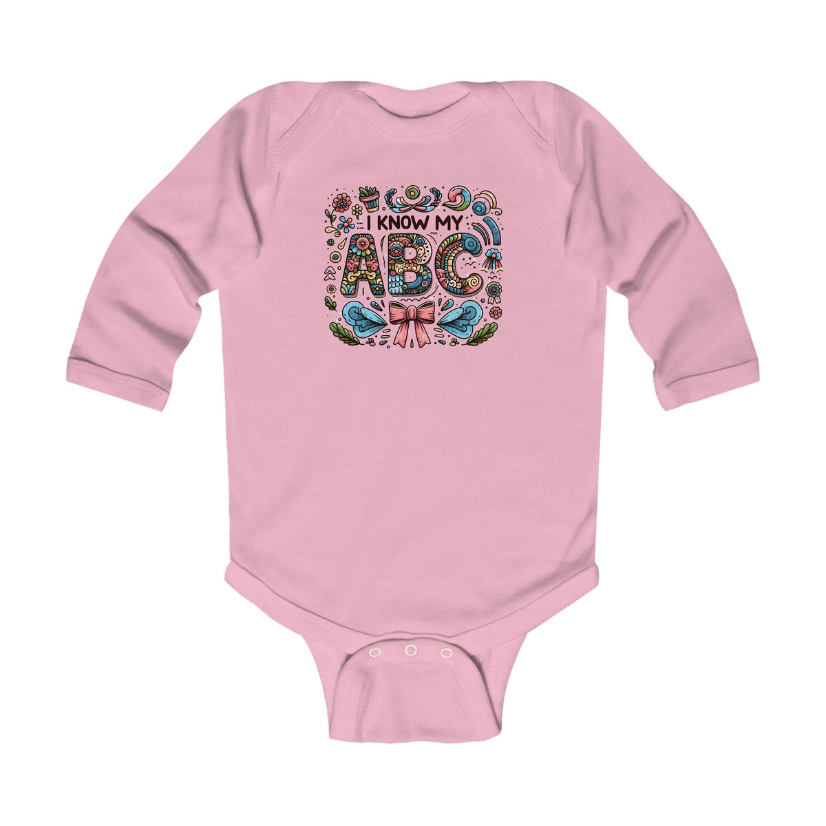I know My ABC Infant Long Sleeve Bodysuit - NGOWE STORE