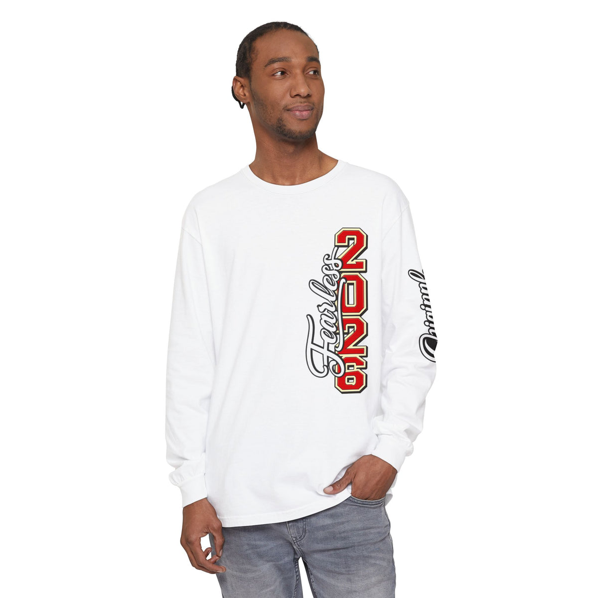 ORIGINAL FIRE™ 2026 — Fearless Long Sleeve. Unisex Garment-dyed Long Sleeve T-Shirt - NGOWE STORE