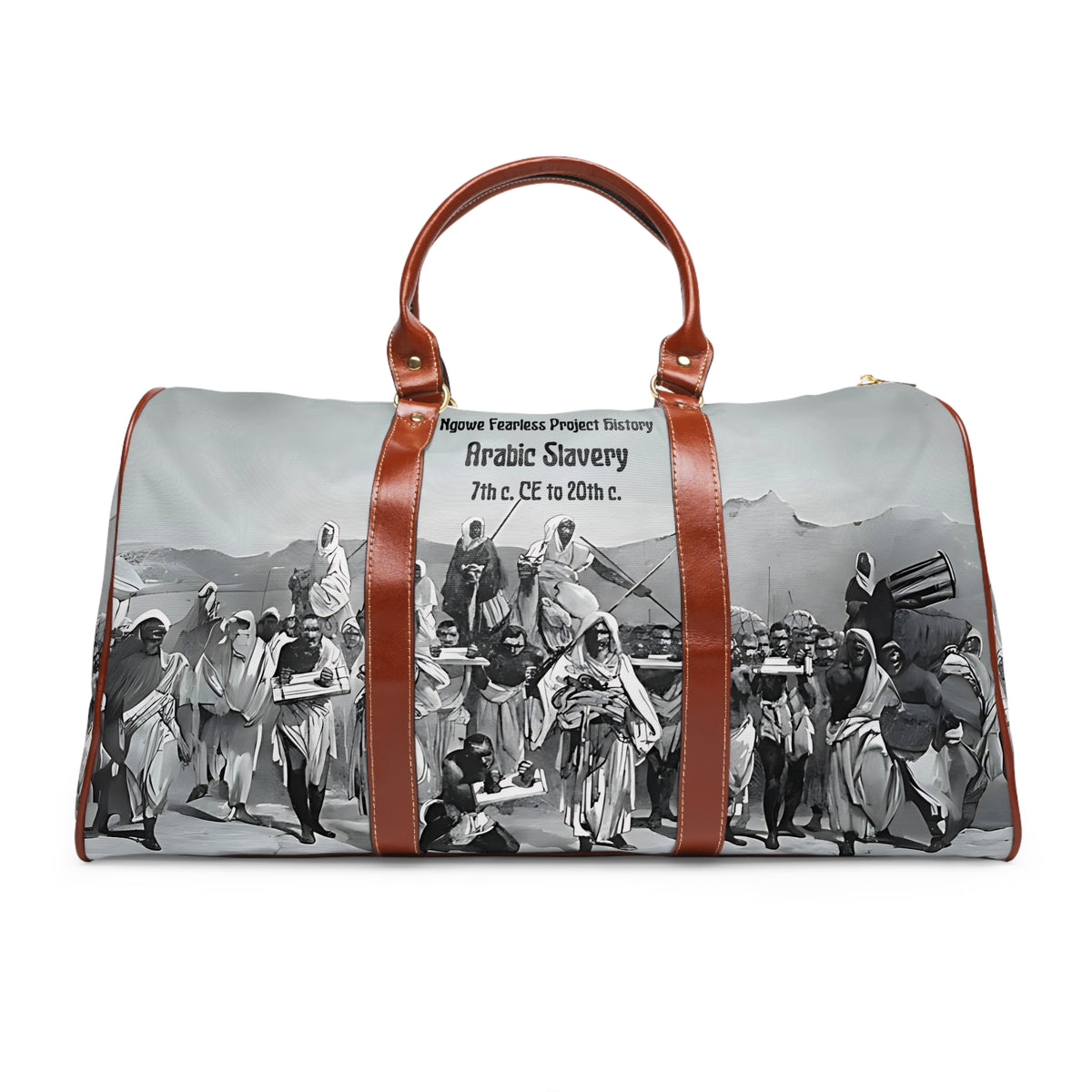 Arabic Slavery History Waterproof Travel Bag - NGOWE STORE