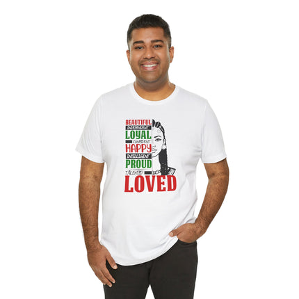 Her Positive Affirmations Jersey Short Sleeve Tee - NGOWE STORE