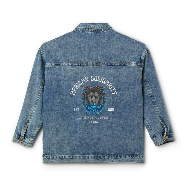 African Solidarity Women's Denim Jacket - NGOWE STORE