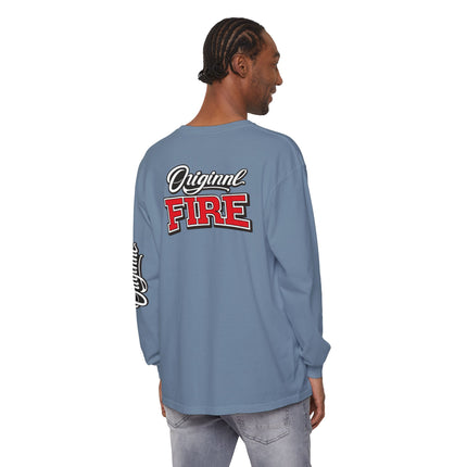 ORIGINAL FIRE™ 2026 — Fearless Long Sleeve. Unisex Garment-dyed Long Sleeve T-Shirt