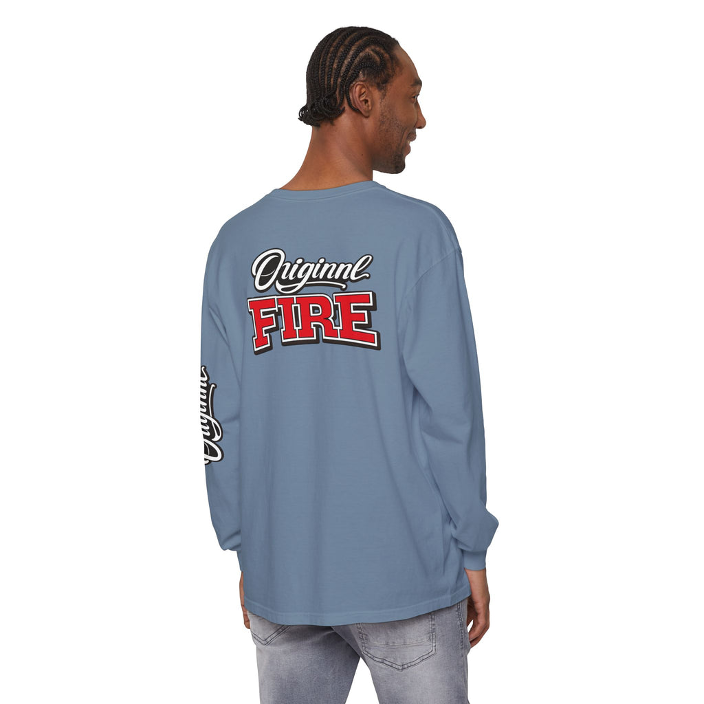 ORIGINAL FIRE™ 2026 — Fearless Long Sleeve. Unisex Garment-dyed Long Sleeve T-Shirt - NGOWE STORE